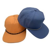 Casquette de baseball 5 panneaux pour adultes, ajustable, séchage rapide, personnalisable, style camionneur, respirante, été, avec boucle métallique – Vente en gros