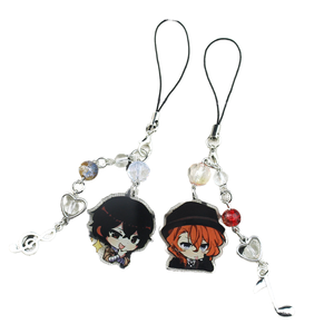 พวงกุญแจ BSD ดาไซ โอซามุ ชูเอะ บุงโกะ สเตรย์ ด็อกส์ โซคุโกะ อนิเมะ พวงกุญแจลูกปัด แฟชั่น โลหะผสมสังกะสี เครื่องประดับ ของขวัญน่ารัก - Product Image 3