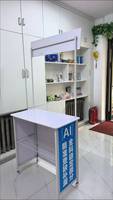 Table pliante de promotion pour salon professionnel, cadre en métal de petite taille, écologique et moderne, assemblage facile, vente en gros d'usine