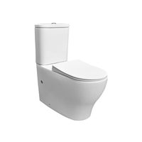 WC à deux pièces en céramique pour salle de bain, WC pour personnes handicapées, WC sans bride rond à double chasse d'eau, siphon en P, marque WaterMark, Nouvelle-Zélande