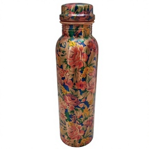 Classic Copper Water Bottles With Floral And Cartoon Designs Screw-On Cap Insulated Single Wall Bottle Unisex Gift - Product Image 5