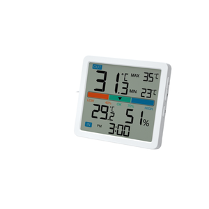 Neuankömmling Schlafzimmer Thermometer Farbbild schirm Temperatur <span class=keywords><strong>Hygrometer</strong></span> Kunststoff Material OEM Anpassung - Product Image 5
