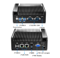 CANGHAN Mini PC industriel embarqué sans ventilateur J6412 avec double LAN et double ports COM pour le contrôle d'automatisation