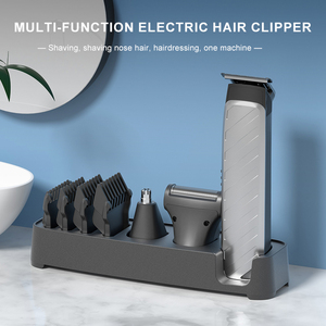 Tondeuse à barbe électrique rechargeable par USB pour hommes - Tondeuse multifonctionnelle 3-en-1 pour cheveux et nez, utilisation en hôtel - Product Image 2