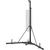 Support de sac de frappe triangulaire robuste en acier avec hauteur réglable, cadre autoportant pour sac de frappe pour entraînement de boxe à domicile