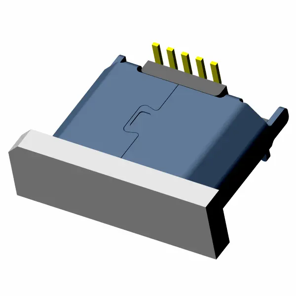 Produsen pabrik konektor stopkontak tipe b usb mikro untuk papan pcb