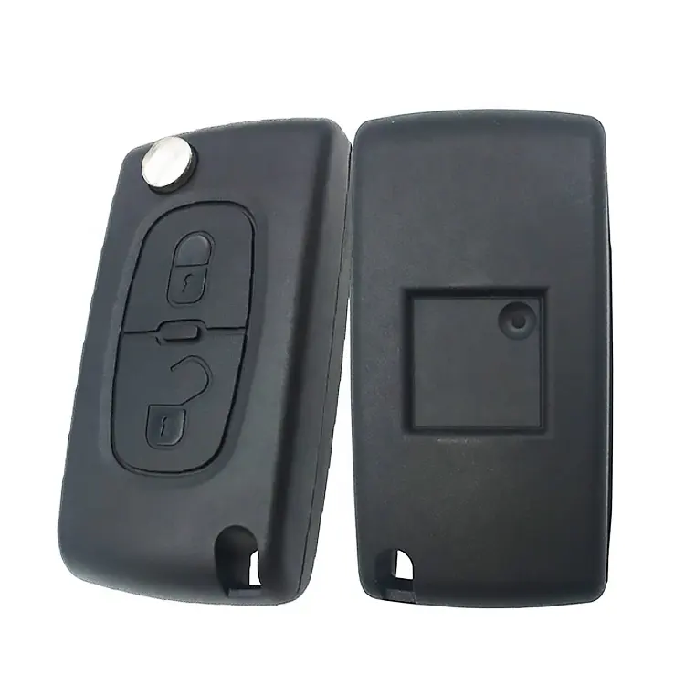 2 Pulsante di Vibrazione di Telecomando Auto Smart Key Caso di Shell Fob per Peugeot 207 307 CE0536 Auto