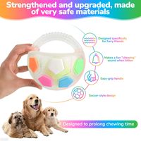 Équipement d'entraînement de lancer en plein air pour chiens de taille moyenne à grande, balle rebondissante multicolore pour chien