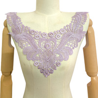 Accessoire de vêtement DIY : Col détachable, Corsage, Bordure de col, Col en dentelle soluble dans l'eau, Bordure en polyester, Faux col ajouré