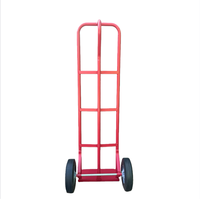 HT1805 Chariot à main à poignée en P à plate-forme robuste avec conception circulaire pour les métiers et les déménageurs