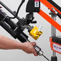 Mesin Bor dan Tap Listrik LY M3 M12 M16 M20 Motor Servo 2 in 1 Multifungsi Universal Threading Tapper dengan Chuck