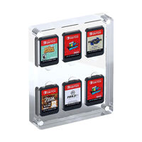 Étui pour cartes à collectionner en acrylique personnalisé, 6 emplacements, porte-cartes magnétique, cadre d'affichage transparent en PMMA, plexiglas usiné CNC