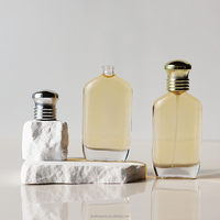 Flacons de parfum vides transparents de haute qualité en verre cosmétique avec bouchon pulvérisateur 50 ml, boîte de recharge