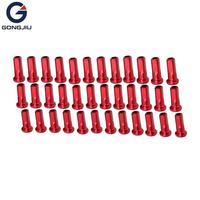36 pièces 8G 9G AXZ Nouveaux embouts de rayons de moto de remplacement en aluminium CNC anodisé coloré Garantie 12 mois pour roue de moto tout-terrain