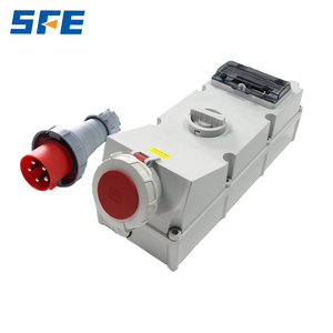 Prise industrielle mécanique SFE IP67 étanche 125A 5 broches avec rail DIN d'<span class=keywords><strong>installation</strong></span> et interrupteur isolateur <span class=keywords><strong>duo</strong></span> à verrouillage - Product Image 1