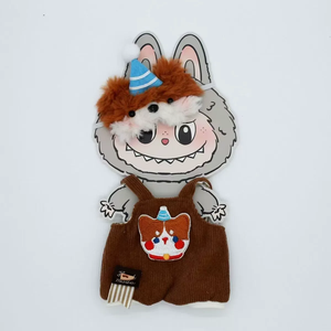 La bu bu Boneca Roupas 17cm Plush Cartoon Acessórios La bu bu Pet Temático Boneca Roupas Bonecas Dress Up - Product Image 4