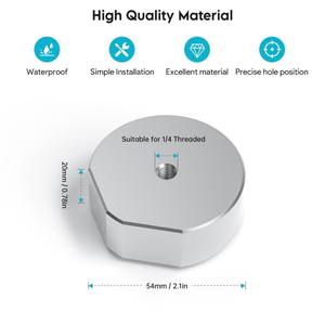 Adaptateur de montage pour trépied en alliage d'aluminium EDUP EP-SK0099 Starlink Mini avec filetage 1/4''-20 - Conception durable et légère - Product Image 4