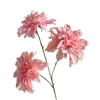 Bouquet de fleurs artificielles en soie Dahlia, arrangement floral factice pour la décoration de mariage et de la maison