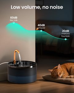 <span class=keywords><strong>Fontaine</strong></span> <span class=keywords><strong>à</strong></span> <span class=keywords><strong>eau</strong></span> pour chat 71oz/21L avec robinet automatique en cuivre, pompe <span class=keywords><strong>et</strong></span> filtres remplaçables, distributeur léger de 3 bols pour animaux de compagnie - Product Image 6