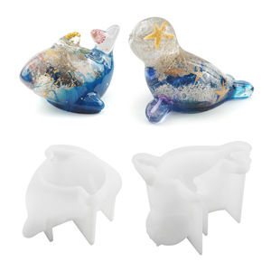 14470 DY iliilicono nimarine Nimal 3D olphin Old para Resin rarafting, andle - Product Image 3