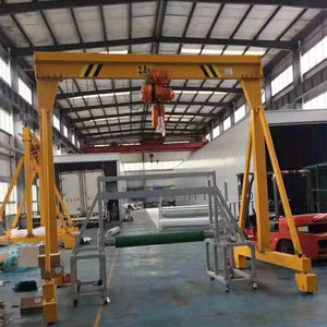 Grue portique légère Dongguan de 2 tonnes, grue mobile à poutre simple pour usage en atelier - Product Image 1