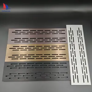 New Design Customized Ventilation Grilles Aluminum Rectangular Heat Dissipation Ventilation Holes Mesh For Kitchen Cabinet