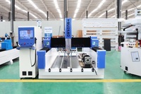 Máquina de Grabado y Tallado de Piedra CNC Techpro, Router CNC de 4 Ejes con Rotación ATC de 4*8 pies para Venta