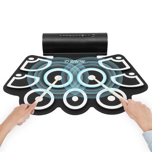 MD760 Electronic <b>Drum</b> Set Foldable USB Charging Portable For Teenagers Musical Instrument - Product Image 4