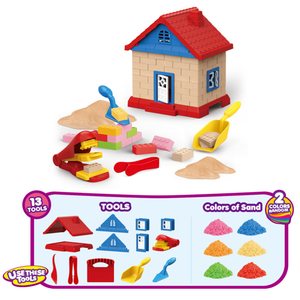 Plastica artigianale castello di sabbia giocattoli materiali educativi per la costruzione di casa gioco con per la sabbia magica - Product Image 3