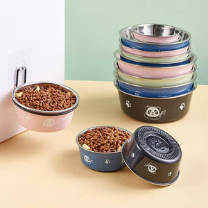 ชามข้าวสุนัขกันลื่นชามน้ำหลายขนาดทำจากสเตนเลสทนทานทำความสะอาดง่าย - Product Image 1