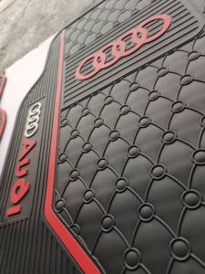 Universal Car <b>Floor</b> Mats Set Heavy-Duty Anti-Slip TPV Auto Mats with Luxury Sport Style Design 18mm Thick 4-Piece Full Set - Product Image 5