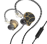 Nouveaux écouteurs intra-auriculaires filaires de sport avec crochets d'oreille, suppression du bruit, basses profondes Hi-Fi, micro intégré et commandes intégrées pour la course à pied