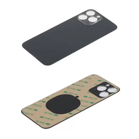 Coque Arrière à Grande Ouverture avec Adhésif pour iPhone 8 Plus X XR XS Max SE 11 12 13 14 Pro Max – Verre Arrière de Remplacement pour Boîtier de Téléphone