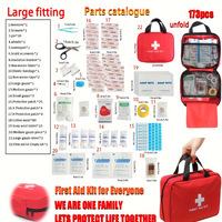 Kit de survie d'urgence multifonctionnel pour le camping en plein air, les voyages, la survie en milieu sauvage, SOS, EDC, comprenant des accessoires, ensemble de 25 pièces