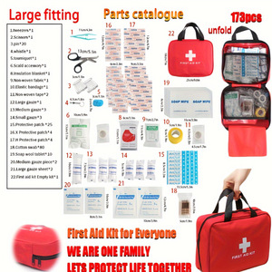 Kit de survie d'urgence multifonctionnel pour le camping en plein air, les voyages, la survie en milieu sauvage, SOS, EDC, comprenant des accessoires, ensemble de 25 pièces - Product Image 2