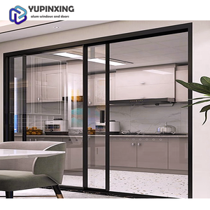 Moderno telescópico tienda de <span class=keywords><strong>segunda</strong></span> <span class=keywords><strong>mano</strong></span> casa plegable armario francés plegable patio exterior puertas corredizas de vidrio de aluminio para el hogar - Product Image 3