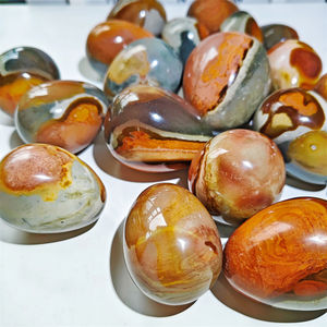 Huevos de <span class=keywords><strong>Jaspe</strong></span> Policromado Natural al por Mayor, Piedras Curativas de Cristal, Huevo Yoni para Decoración del Hogar - Product Image 2