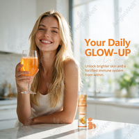 AegleWell Glutathion Vitamine C 2 en 1 Comprimés Effervescents 500mg Plus 500mg Sans Sucre Saveur Orange 20 Comprimés Complément Quotidien