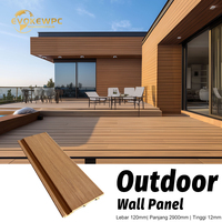 Nouvelle tendance ASA Panneau mural extérieur en WPC imperméable et ignifuge, panneau mural décoratif extérieur en WPC, grain de bois