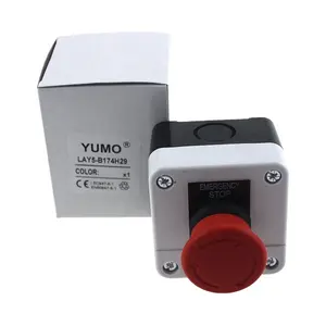 YUMO High quality LAY5-B174H29 Emergency stop push button control box