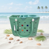 Séparateur de sac de plage en EVA léger, insert amovible avec porte-gobelet et emplacements pour téléphone, plateau supérieur étanche pour sacs fourre-tout
