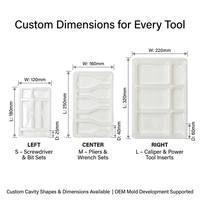 Plateau de Rangement en Plastique Transparent Écologique Personnalisable (Couleur et Taille) – Design Nouveauté pour Outils et Matériel de Quincaillerie – Vente en Gros