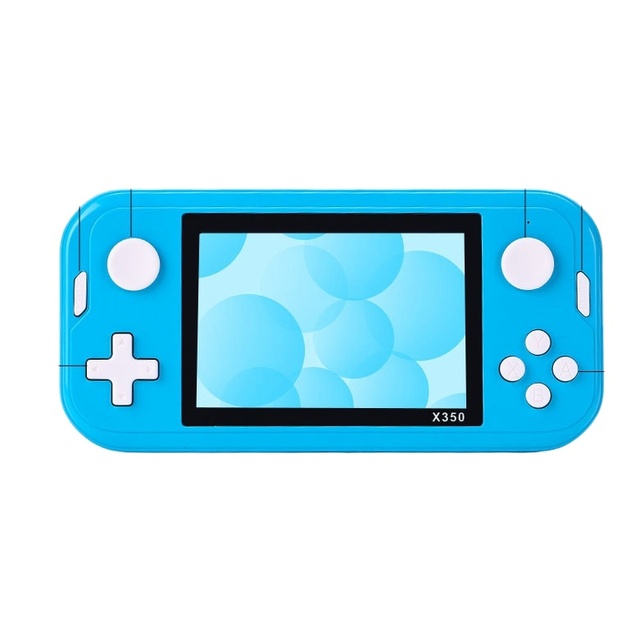 X350 Retro Handheld Game Consoles 3.5Inch IPS Screen Dual Joystick 32bit 6000 Games Portable Video Game Player for PS4/NES/GBA