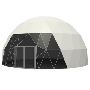 Carpa Domo Geodésica de 18m de Diámetro, Tela de PVC de Doble Capa, Refugio para Eventos al Aire Libre para las Cuatro Estaciones, para Uso en Campamentos y Restaurantes - Product Image 1