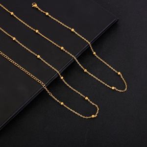 Bijoux de mode PVD plaqué or en acier inoxydable <span class=keywords><strong>satellite</strong></span> perle taille ventre corps chaîne pour les femmes - Product Image 4