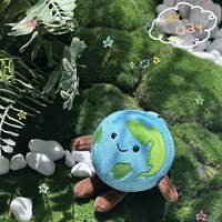 Porte-clés en peluche mignon en forme de Terre, jouet planétaire doux et rembourré, mini pendentif de sac en peluche Kawaii pour cadeau d'enfant, vente en gros
