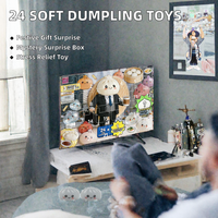 Boîte mystère de 24 jouets souples anti-stress en forme de dumpling, à récupération lente, pour Halloween, cadeau surprise pour fête