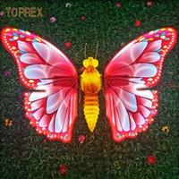 Toprex Dernière Lumière Motif Papillon LED Dynamique Colorée pour Décoration de Noël, de Centre Commercial, de Maison, Extérieure, de Jardin et de Pelouse