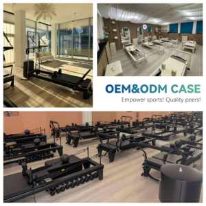 Reformer Pilates plegable Pilates Reformer máquina plegable logotipo personalizado madera Home Studio Pilates Reformer cama Pilates - Product Image 4