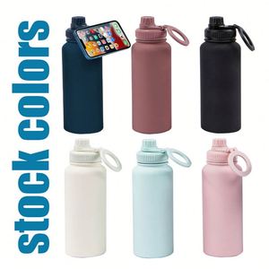 Botella de Agua de Acero Inoxidable de Doble Pared y Boca Ancha de 32 oz, Resistente al Frío, Gran Capacidad, para Uso en Exteriores y Oficina - Product Image 3